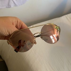Versace sunglasses light pink tint never worn!